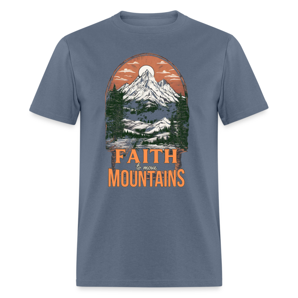 Faith to Move Mountains T-Shirt - denim