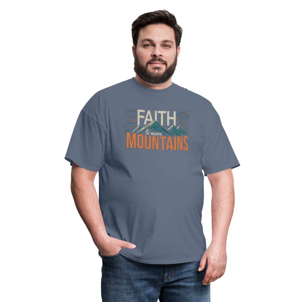 Faith to move Mountains V2  T-Shirt - denim