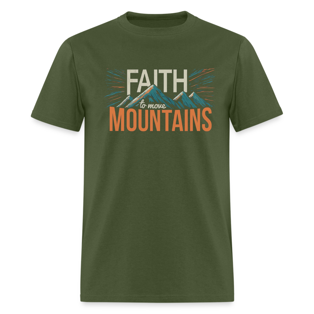 Faith to move Mountains V2  T-Shirt - military green