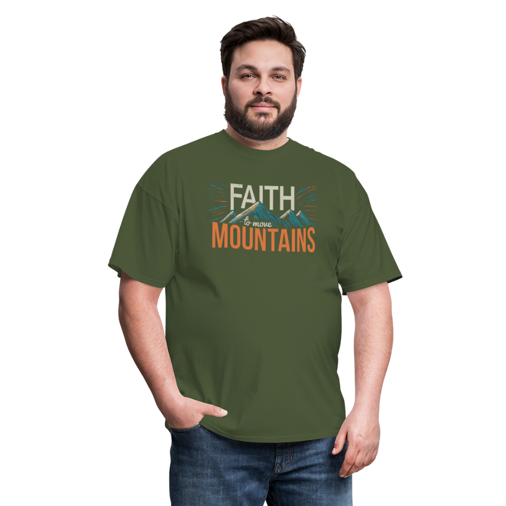 Faith to move Mountains V2  T-Shirt - military green