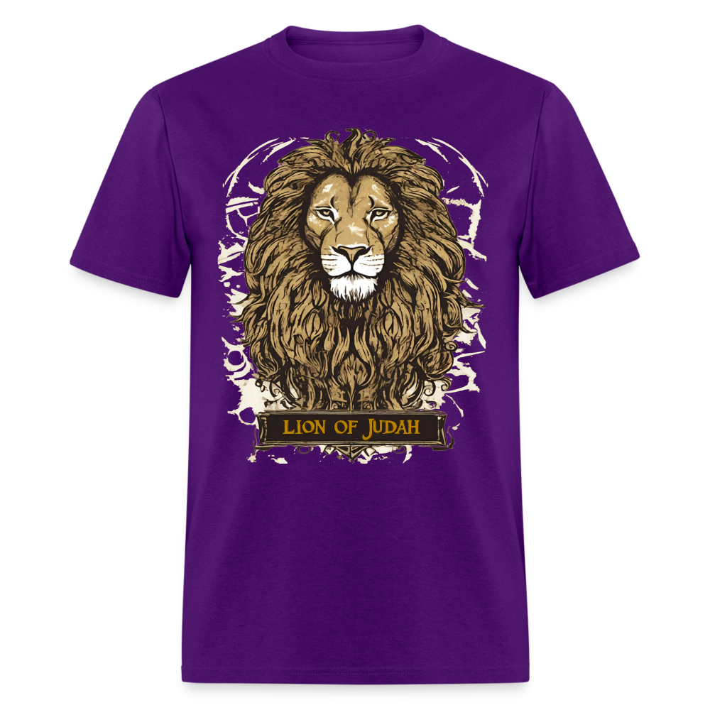 Lion of Judah T-Shirt Limited Edition - purple