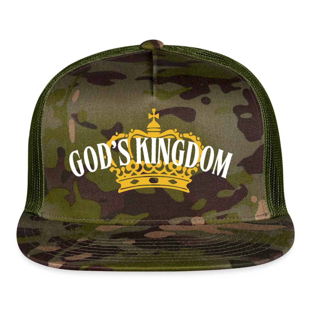 God's Kingdom Trucker Cap (Dark) - MultiCam\green