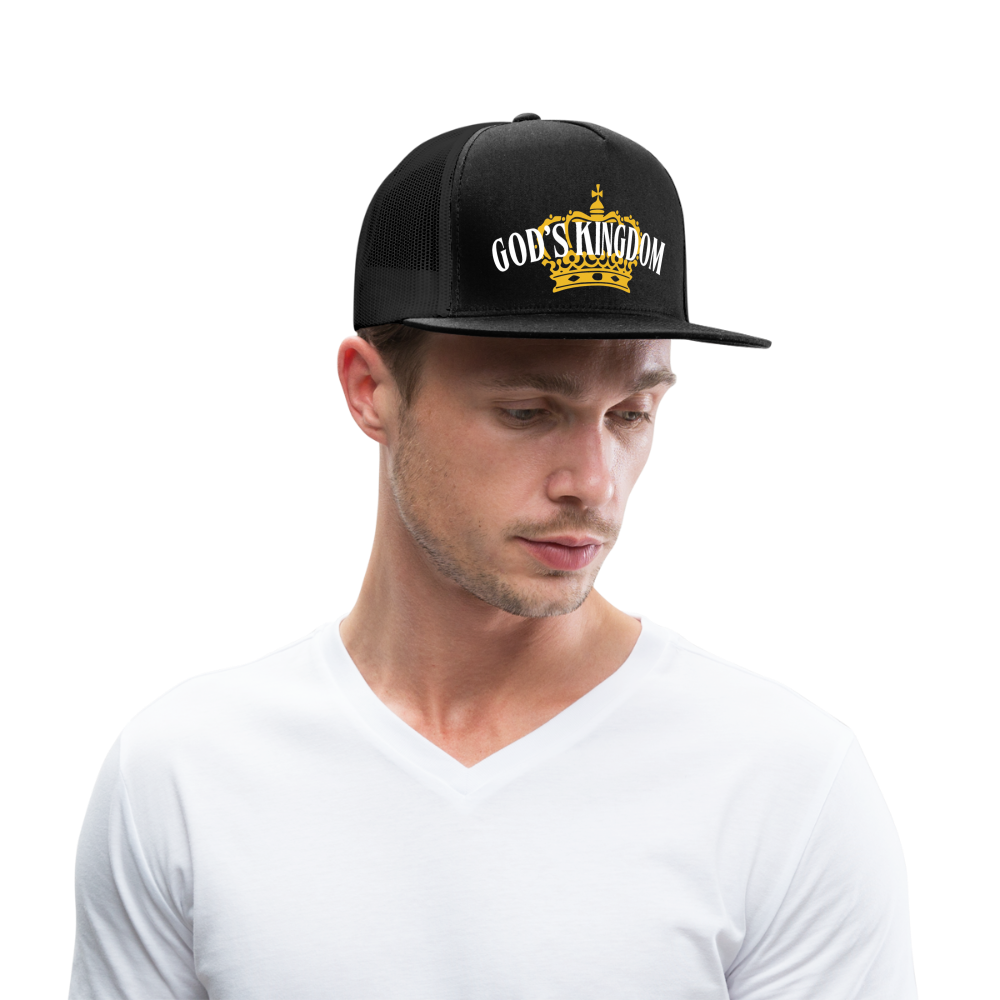 God's Kingdom Trucker Cap (Dark) - black/black