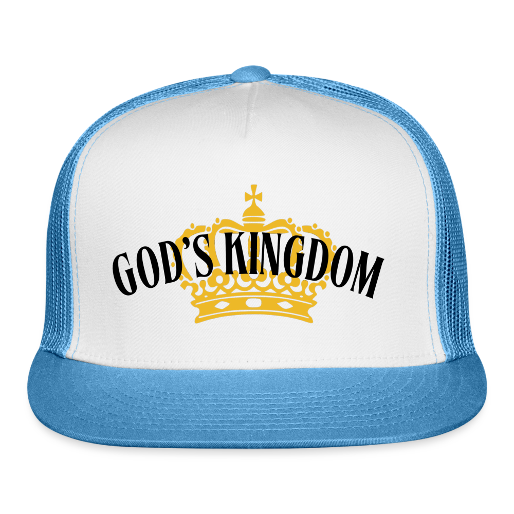 God's Kingdom Trucker Cap (Light) - white/blue