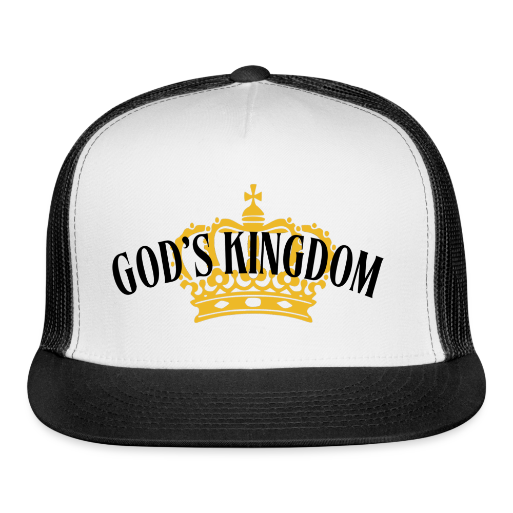 God's Kingdom Trucker Cap (Light) - white/black