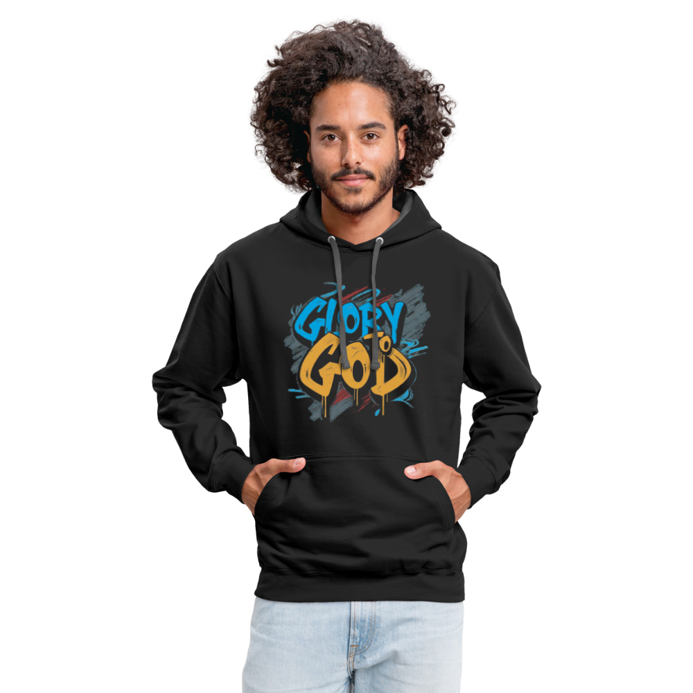 Glory to God Hoodie - black/asphalt