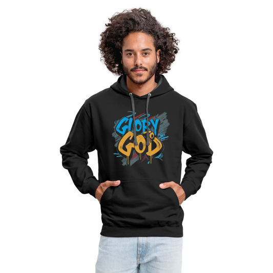 Glory to God Hoodie - black/asphalt