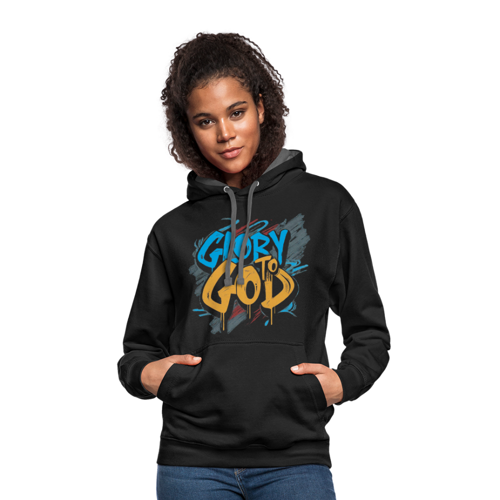 Glory to God Hoodie - black/asphalt