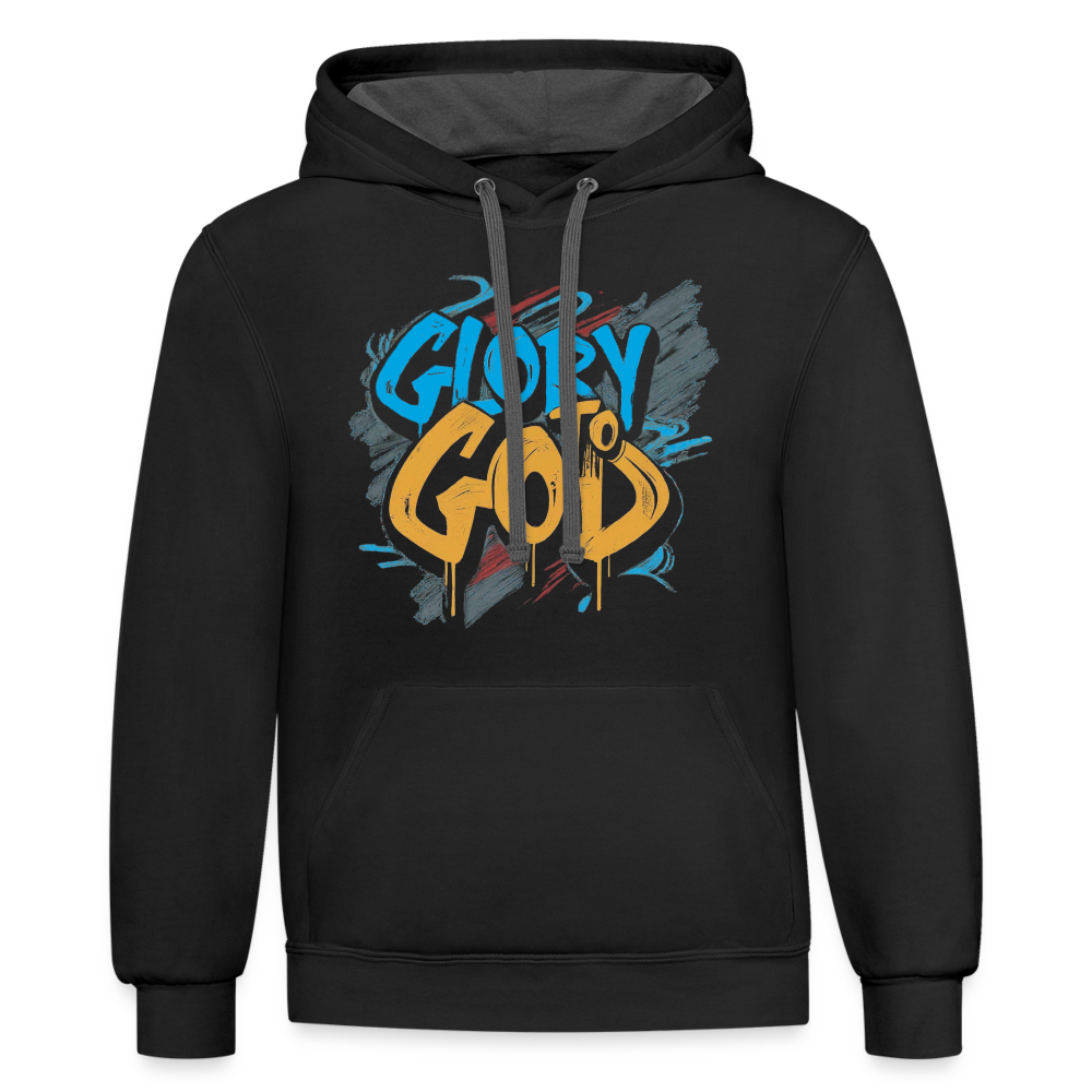 Glory to God Hoodie - black/asphalt