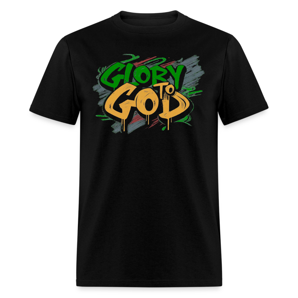 Glory to God T-Shirt (Green) - black