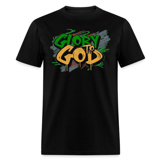 Glory to God T-Shirt (Green) - black